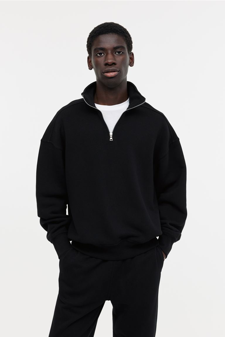 Oversized Fit Half-zip sweatshirt | Satoshi by Scandiweb Oversized Fit Half-zip sweatshirt | Satoshi by Scandiweb